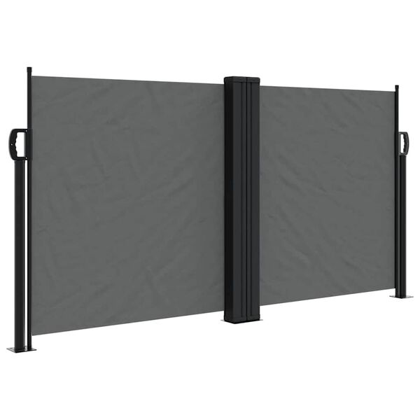 vidaXL Seitenmarkise Ausziehbar Anthrazit 120x1200 cm