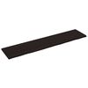 vidaXL Wandregal Dunkelbraun 220x50x(2-4)cm Massivholz Eiche Behandelt