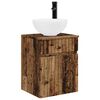 vidaXL Wandmontierte Waschbecken-Vanit&auml;t Altholz 39 x 35 x 63 cm