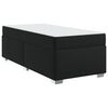 vidaXL Bettrahmen mit Matratze Schwarz 100 x 200 cm Stoff