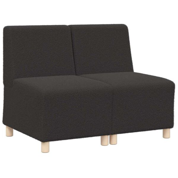 vidaXL Modulares Armfreies Sofa 2 pcs Dunkelgrau 55 x 74 x 82 cm