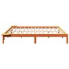 vidaXL Bettrahmen Wachsbraun 200 x 200 cm Massives Kiefernholz
