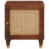 vidaXL Nachttisch Braun 40 x 33,5 x 46 cm Massivholz Akazie