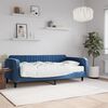 vidaXL Tagesbett mit Matratze Blau 100x200 cm Samt