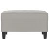 vidaXL Fußhocker Hellgrau 70x55x41 cm Mikrofasergewebe