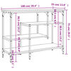 vidaXL Konsolentisch mit Ablagen Braun Eichen-Optik 100x35x75 cm