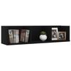 vidaXL CD-Wandregal Schwarz 75x18x18 cm Holzwerkstoff