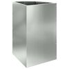 vidaXL Eckpflanzer Silber 30 x 30 x 50 cm Verzinkter Stahl