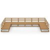 vidaXL 10-tlg. Garten-Lounge-Set Massivholz Kiefer