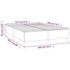 vidaXL Boxspringbettgestell Braun 140x200 cm Kunstleder