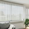 vidaXL Spitzenvorhang mit Vorh&auml;ngen Floral Wei&szlig; 140 x 500 cm Polyester