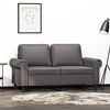 vidaXL 2-Sitzer-Sofa Grau 120 cm Kunstleder