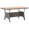 vidaXL 3-tlg. Garten-Lounge-Set mit Kissen Poly Rattan Grau