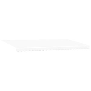 vidaXL Ausziehbare Markise Wei&szlig; 600 x 350 cm Stoff und Aluminium