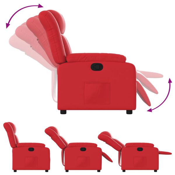 vidaXL Relaxsessel Rot Kunstleder