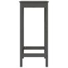 vidaXL 3-tlg. Bar-Set Grau Massivholz Kiefer