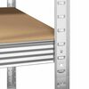 vidaXL Eckregal mit Regal Silber 90 x 90 x 198 cm Holzwerkstoff