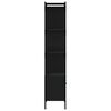 vidaXL B&uuml;cherregal mit T&uuml;r Schwarz 44,5x30x154,5 cm Holzwerkstoff