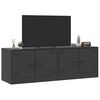 vidaXL TV-Schr&auml;nke 2 Stk. Schwarz 67x39x44 cm Stahl