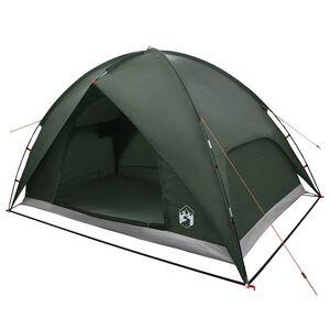 vidaXL Campingzelt mit Regenhaube wasserdicht Kuppel Olivegr&uuml;n
