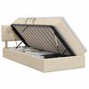 vidaXL Aufbewahrungsbett mit Matratze Creme 100 x 200 cm Samt