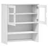 vidaXL Highboard-Oberteil MOLDE Wei&szlig; 90x35x100 cm Massivholz Kiefer