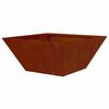 vidaXL Garten-Pflanzgef&auml;&szlig; 5 pcs Rostig 35 x 35 x 15 cm Wetterfeststahl