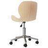 vidaXL Esszimmerst&uuml;hle 6 Stk. Drehbar Creme Samt