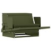 vidaXL H&uuml;hnertretfeeder Olive Gr&uuml;n 50 x 40 x 29 cm Kaltgewalzter Stahl