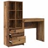 vidaXL Schreibtisch mit Schubladen 2 pcs Altholz