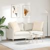 vidaXL Sofakissen 2 St&uuml;ck Beige 80 x 80 cm Stoff