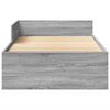 vidaXL Bettgestell Grau Sonoma 75x190 cm Holzwerkstoff