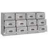 vidaXL Sideboards 2 Stk. Betongrau Holzwerkstoff