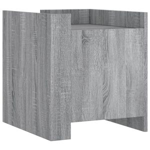 vidaXL Nachttisch Grau Sonoma 45x50x50 cm Holzwerkstoff