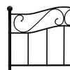 vidaXL Bettgestell Schwarz Metall 100 &times; 200 cm