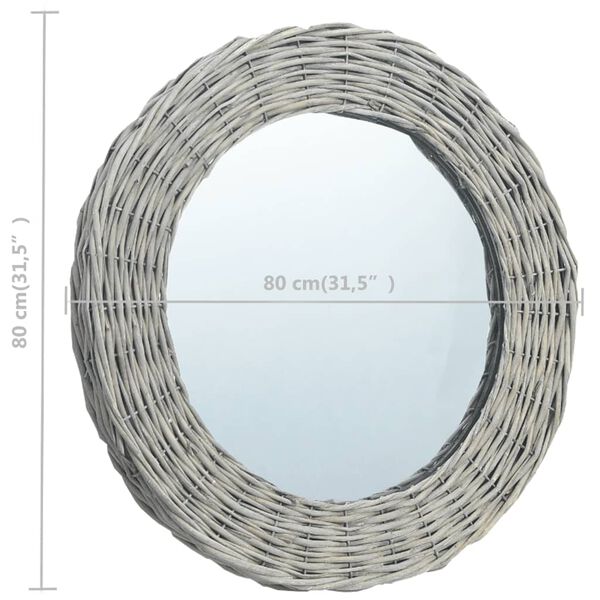 vidaXL Spiegel 80 cm Weide