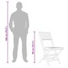 vidaXL Gartenst&uuml;hle 6 Stk. Klappbar 47x61x90 cm Massivholz Teak