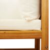 vidaXL Gartensofas-Ecke mit Kissen 2 Stk. Holz Akazie & Rattan