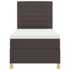 vidaXL Boxspringbett mit Matratze Dunkelbraun 90 x 200 cm Stoff