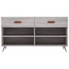 vidaXL Schuhbank Grau Sonoma 102x35x55 cm Holzwerkstoff