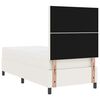 vidaXL Boxspringbett Creme und Wei&szlig; 203 x 90 x 128 cm Cordstoff
