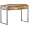vidaXL Schreibtisch 108x50x75 cm Raues Mangoholz