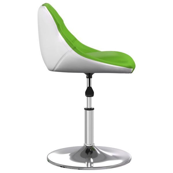 vidaXL Barhocker Gr&uuml;n und Wei&szlig; Kunstleder