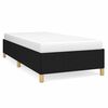 vidaXL Bettgestell ohne Matratze Schwarz 80x200 cm Stoff