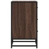 vidaXL Nachttisch Braun Eichen-Optik 40x34,5x60cm Holzwerkstoff Metall