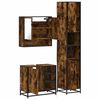 vidaXL 3-tlg. Badm&ouml;bel-Set R&auml;uchereiche Holzwerkstoff