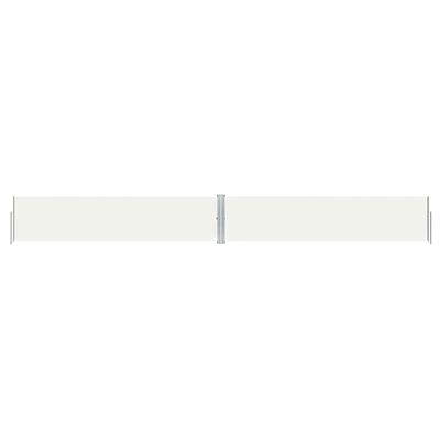 vidaXL Seitenmarkise Ausziehbar Creme 117x1000 cm