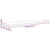 vidaXL Regalbrett 4 pcs Schwarz 80 x 20 x 1,5 cm Holzwerkstoff