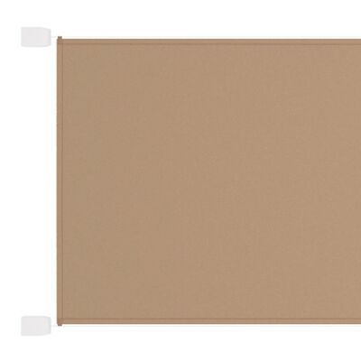 vidaXL Senkrechtmarkise Taupe 180x600 cm Oxford-Gewebe