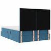 vidaXL Aufbewahrungsbett mit Matratze Dunkelblau 140 x 200 cm Samt